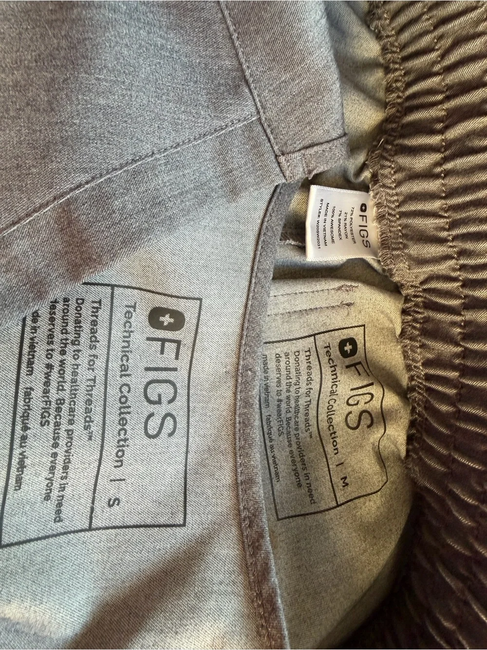 SMALL/MEDIUM Graphite Grey Women’s Figs Scrub Set EUC